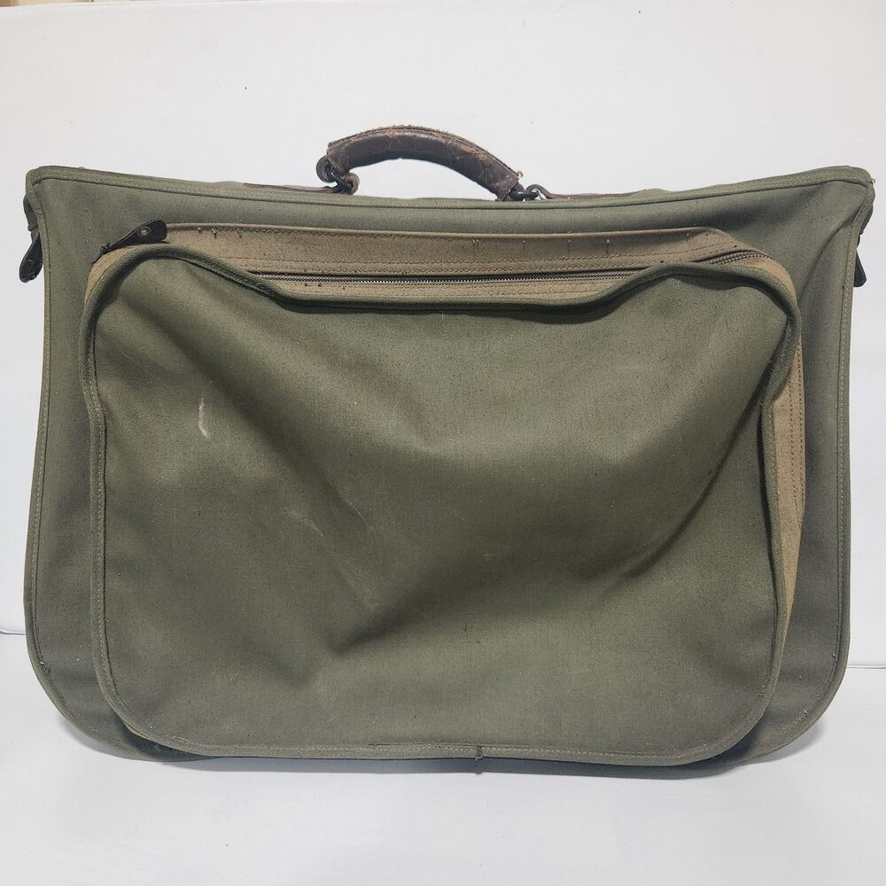 WW2 WWII U.S. Army Air Forces Canvas Flyers Garment Bag Suitcase B-4
